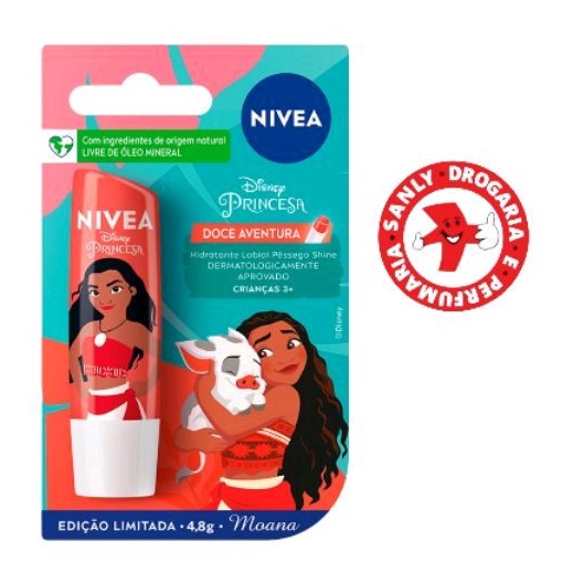 Protetor Labial Nívea Disney Moana Pêssego 4,8g