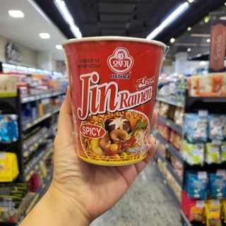 Macarrão Instantâneo Coreano Jin Ramyun Hot (Picante) - Copo 65g