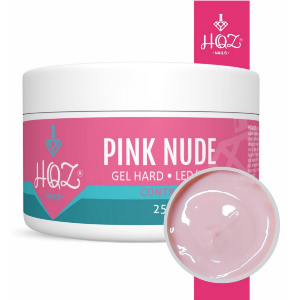 Gel Hard De Unha Hqz Pink Nude G Alongamento Anvisa Shopee Brasil