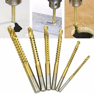 6 broca espiral corte lateral 3 a 8mm madeira metal gesso para carpinteiro marceneiro funileiro chapeação martelinho de ouro funilaria furadeira