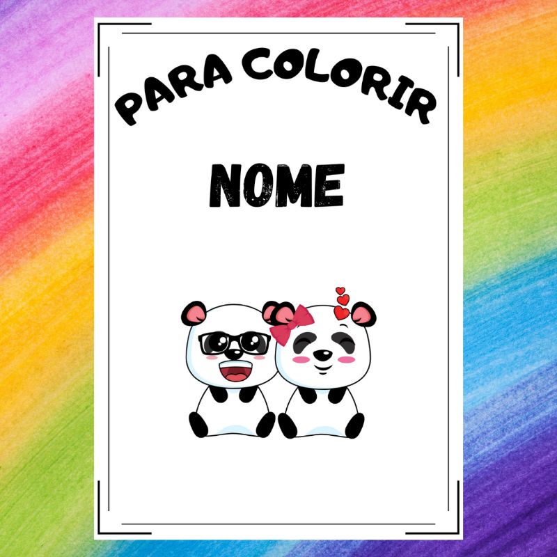 panda 1 para colorir