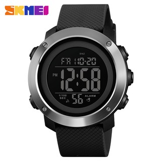 Skmei relógio digital led masculino de luxo, relógio digital à prova d