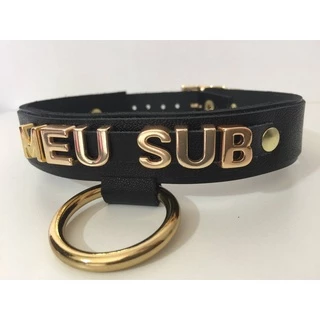 Coleira Fetiche BDSM submissão