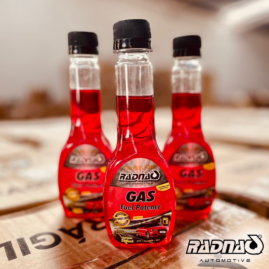 Aditivo Para Combustível Gas Fuel Potency Radnaq, Para Motores a ...