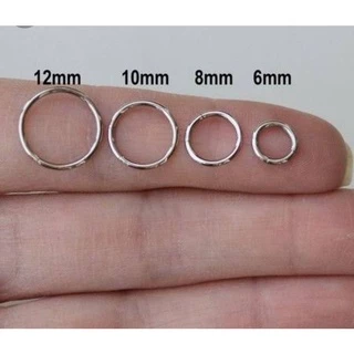 Piercing Argola Segmentada de Conch Aço Cirúrgico ou Ouro 18K 6mm 8mm 10mm e12mm sku 39