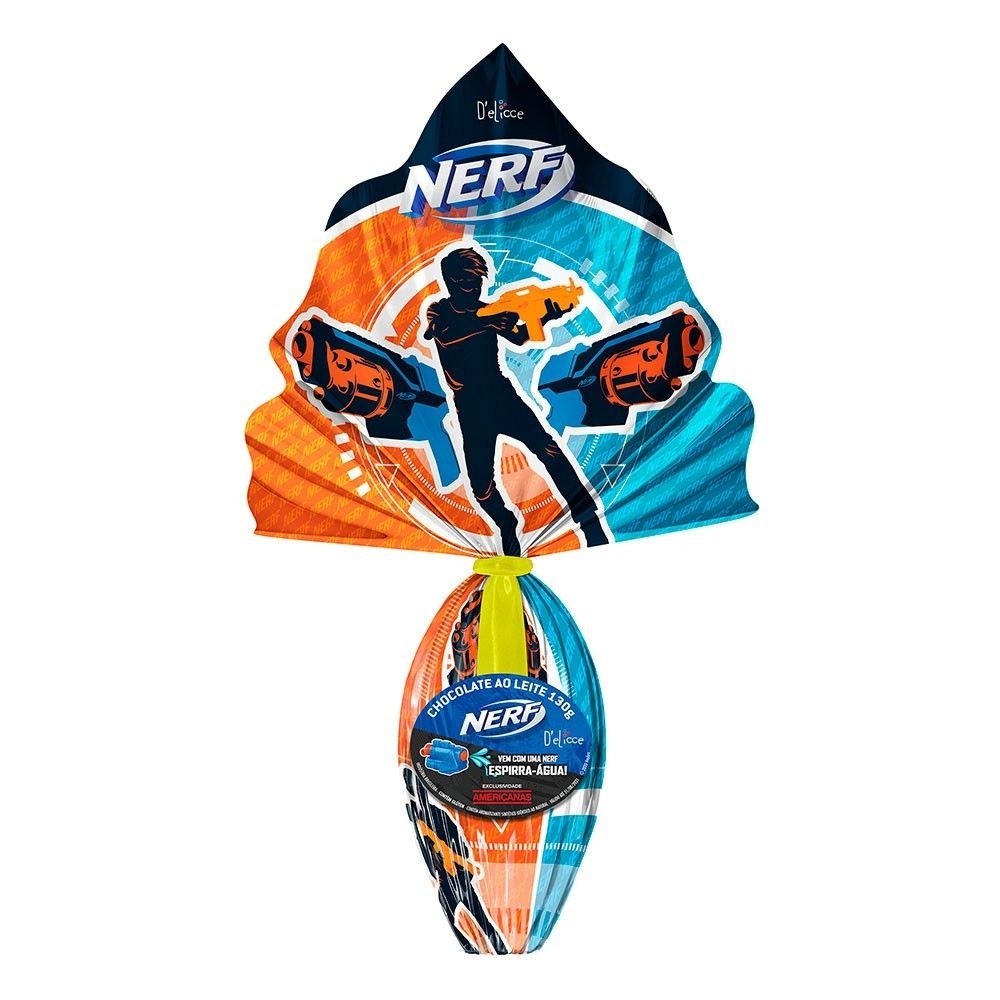 Ovo da Pascoa NERF Delicce com Brinquedo 130g