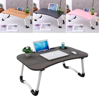 Mesa Portátil De Madeira Dobrável Para Estudo, Mesa De Computador Para Cama, Sofá
