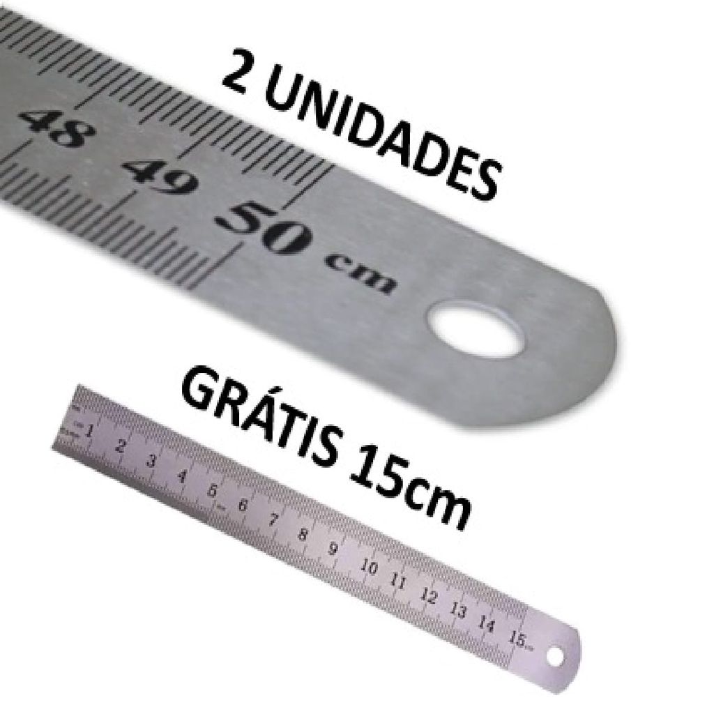 Régua de Metal 50 Cm: Onde Comprar | BuscaProdutos