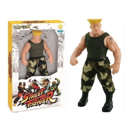 Boneco - Capcom - Street Fighter - 45 Centimetros - Guile ANJO