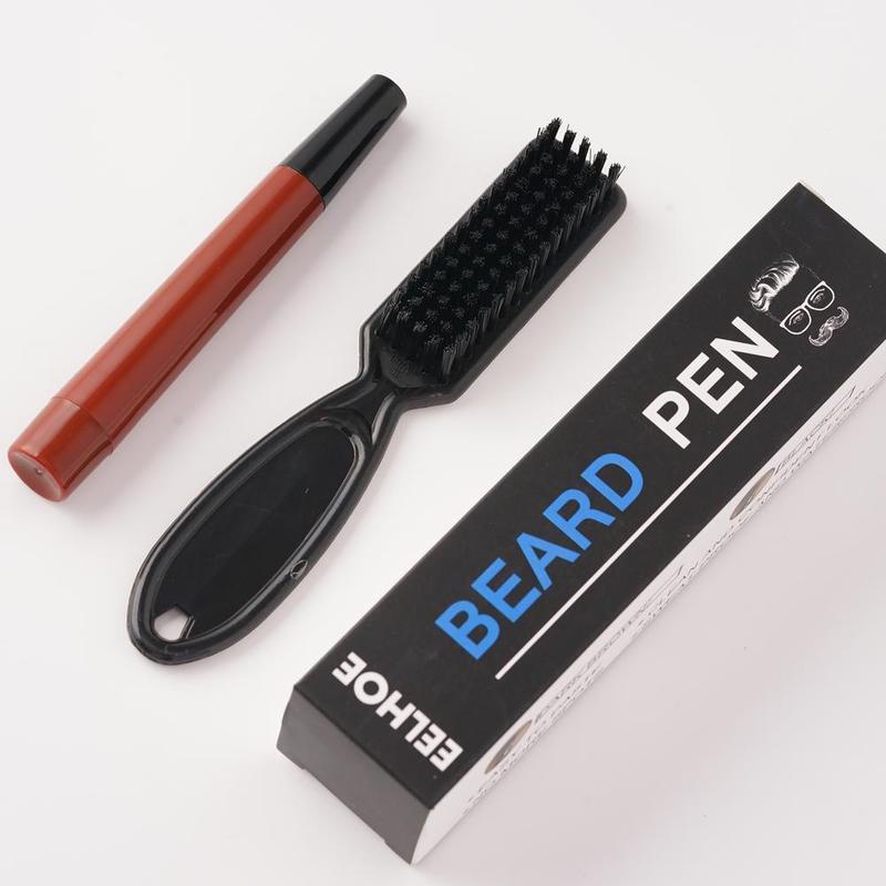 Caneta Preechimento Barba kit Escovinha Beard Pen lápis Pigmentação