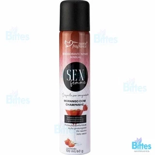 Desodorante Morango com Champanhe Suave Fragrance Íntimo