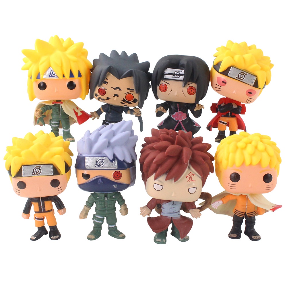 Naruto Mini Figuras de Ação Anime, Kakashi, Sasuke, Akatsuki, Itachi, Obito,  Madara, Hinata, Namikaze, Minato Model