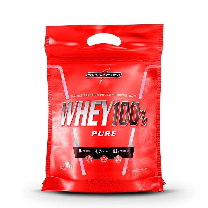 100% Whey Pure Protein 907g Refil – Integralmedica