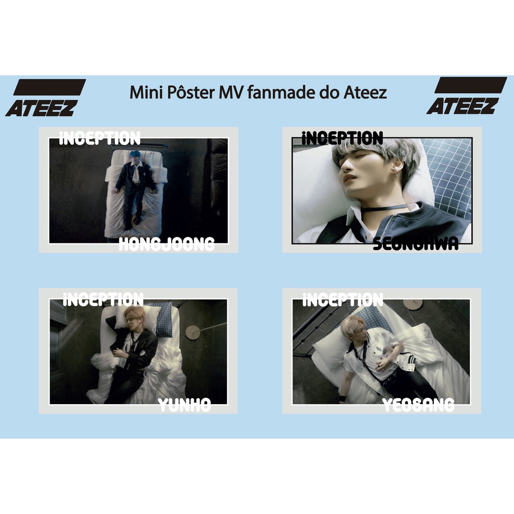 Mini Pôster MV Inception - Ateez | Shopee Brasil