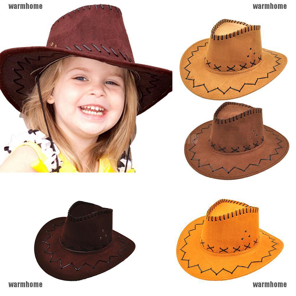 Chapéu de desenho animado para crianças e adultos, estilo cowboy