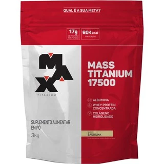 Hipercalórico Mass Titanium 17500 3kg - Max Titanium