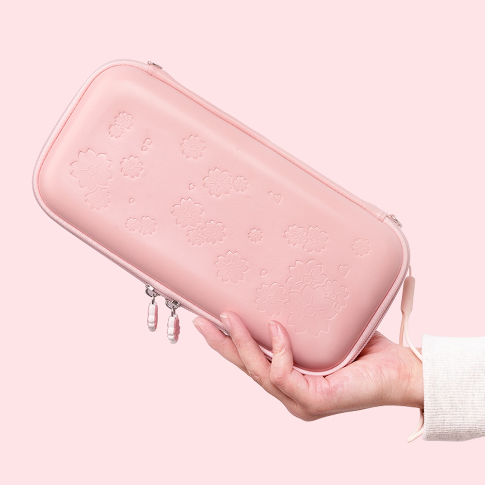 Bonito Rosa Sakura Saco De Armazenamento Caso Capa Para Nintendo