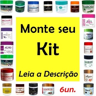 12 un Máscara Hidratação Mix Monte seu Kit