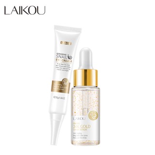 Laikou Ginseng Caracol Creme Removedor De Olho 24k Dourado Caracol / Conjunto De Cuidados Com A Pele