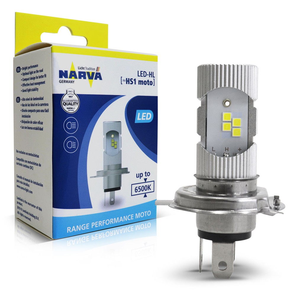 Lampada Led Narva Hs1 Moto 12v 6w Px43t Range Perfomance Led Moto 6500k ...