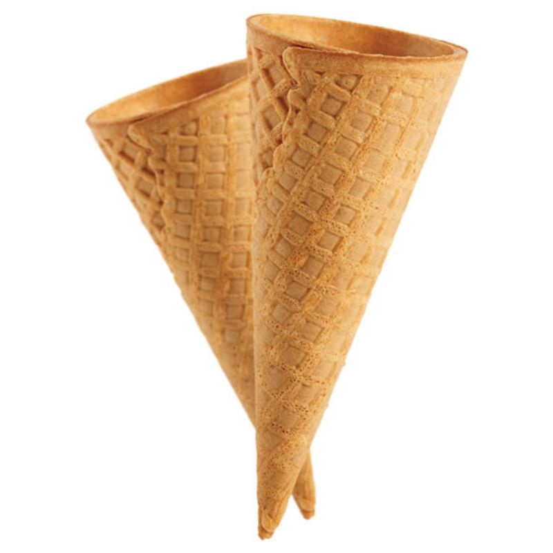 Casquinha Biscoito Doce pacote com 20 un cone trufados sorvete imperial ...