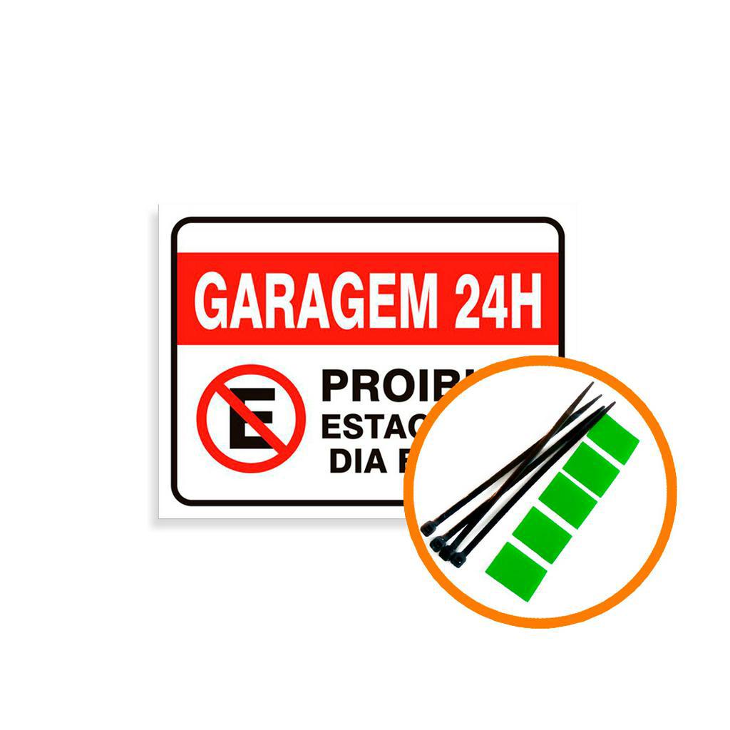 Placa Proibido Estacionar Grande 30x40 Cm Shopee Brasil 