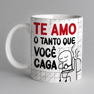 Caneca de Porcelana Flork - Meme - BODAS ANIVERSÁRIO NAMORO - Boneco de  Palito #ZLprint