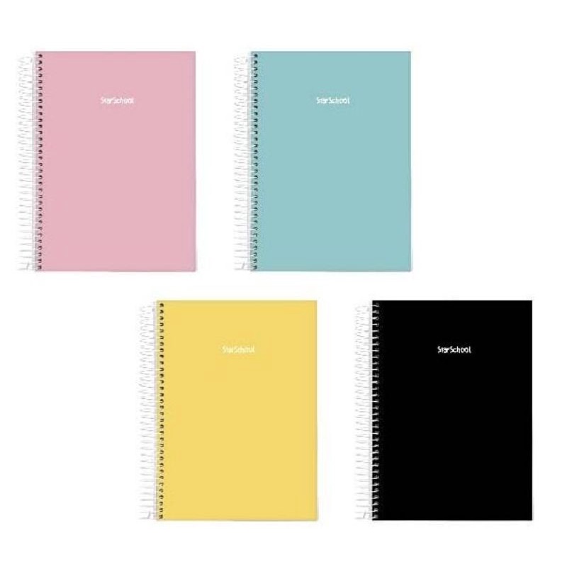 CADERNO DE 20 MATERIAS CORES PASTÉIS 320 FOLHAS CAPA DURA ESPIRAL UNIVERSITÁRIO 1 UNID oferta