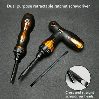 Chave de fenda doméstica 2 em 1, ferramenta de reparo doméstico, desmontar kit de chave de fenda giratória magnética para móveis/carro/computador/eletrônicos