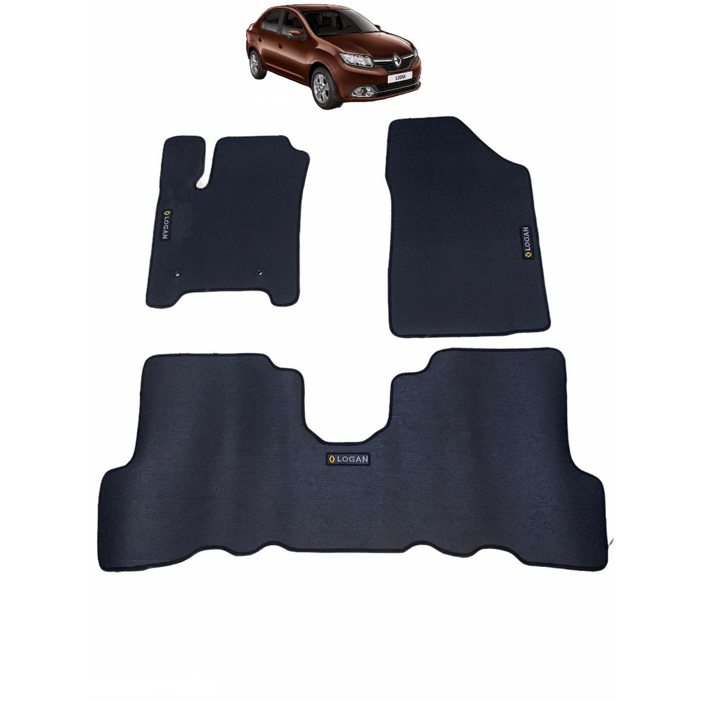 Tapete de borracha logan com traseiro inteiriço