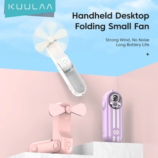 KUULAA Ventilador Portátil Dobrável Pequeno Para Estudantes De Mesa Ao Ar Livre USB Mudo Astronauta Mini Fanmini