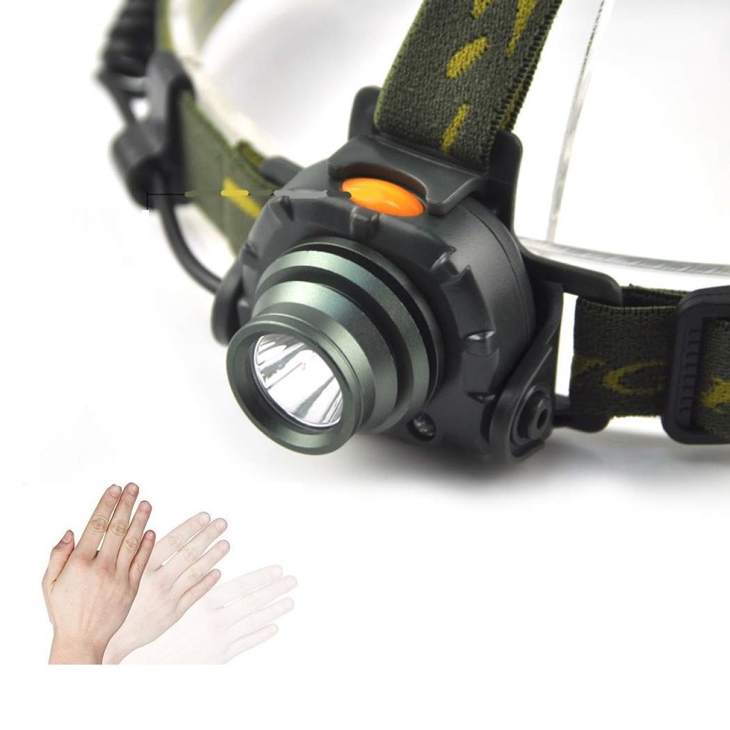 Lanterna de cabeça bateria extra Sensor Indutívo LED CREE Q5 - 2.950 ...