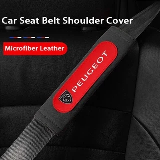2pçs Capa Protetora Do Cinto De Segurança Carro Almofadas De Ombro De Camurça De Couro Para Peugeot 308 206 208 3008 508 408 207 406 405 407 208 508 306 307 Acessórios Interiores Automotivos