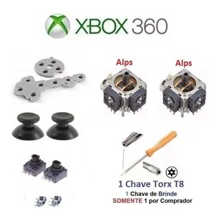 Kit 10 peças Xbox 360 (controle reposição)