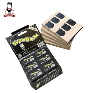 Cartela Lâmina De Barbear Inox Super Barba Premium Black 60 un