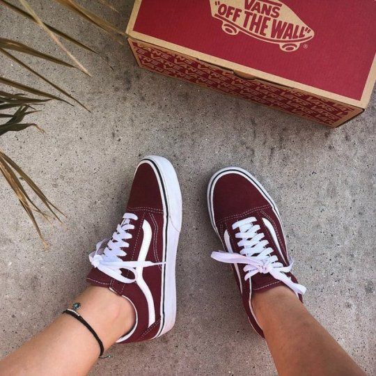 tênis vans old skool vinho bordô - novo na caixa - lançamento - tênis  feminino e masculinoI - Corre Que Ta Baratinho