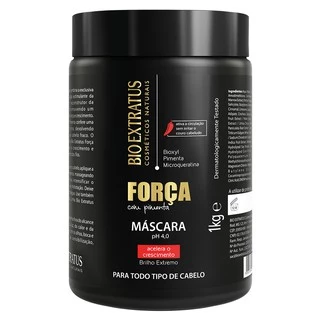 Máscara Bioextratus Força com Pimenta 1kg - Acelera o crescimento saudável e devolve o brilho e a vitalidade aos fios enfraquecidos