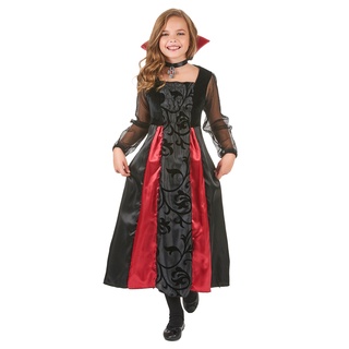 Fantasia Vampira Clássica Halloween Infantil - SKU 090821