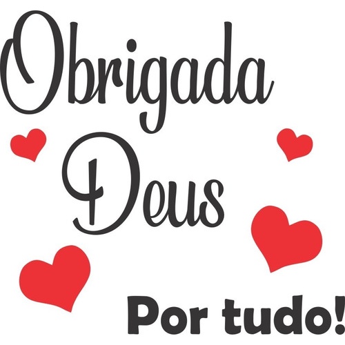 Adesivo Decorativo Frase Obrigada Deus Por Tudo | Shopee Brasil