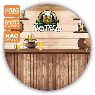 Painel Reto Tecido Festa Boteco Bar Xadrez 3d 2x1,5m