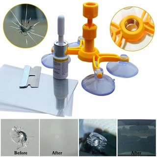kit Resina Alemã Premium Reparador De Vidros Parabrisas Telas Trincados Aranha