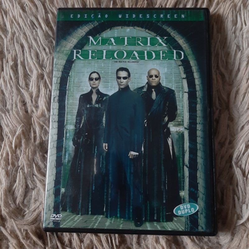 DVD Duplo Matrix Reloaded Keanu Reeves 2003 Shopee Brasil