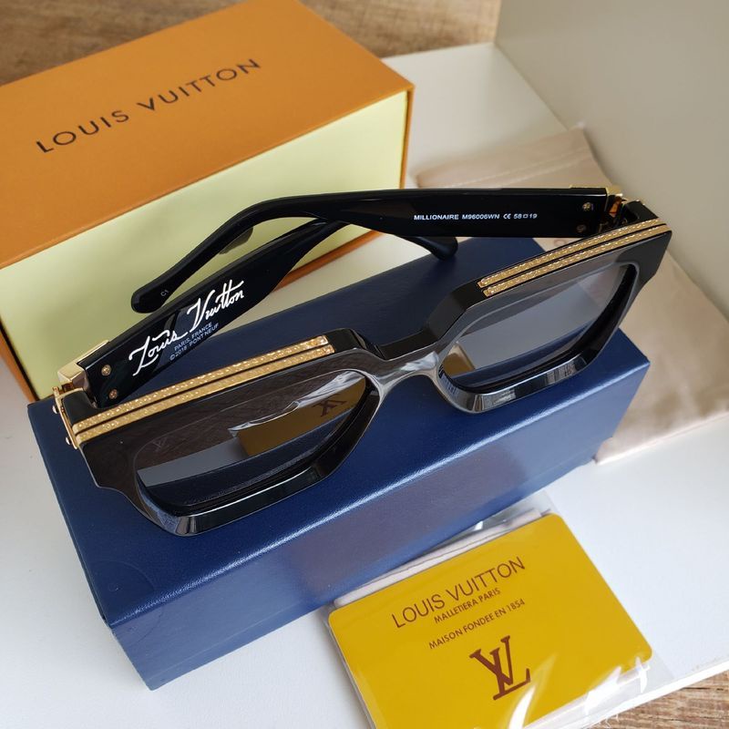 Óculos De Sol Louis Vuitton 1.1 Millionaire Preto em Promoção na