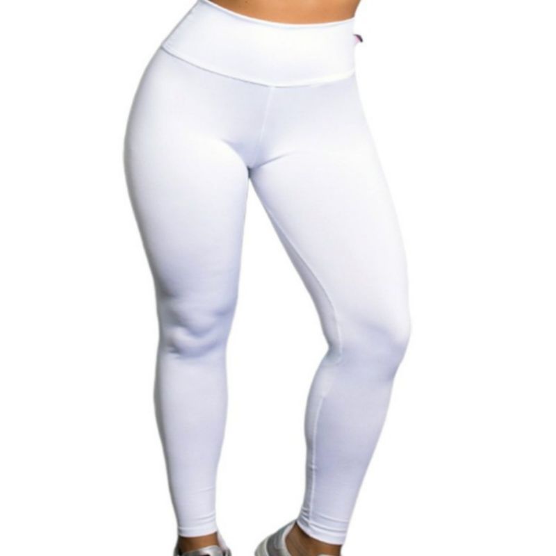 calça legging branca cotton feminina não dá alergia/ dança/ coreografia / uniforme de medicina e enfermagem/ estética