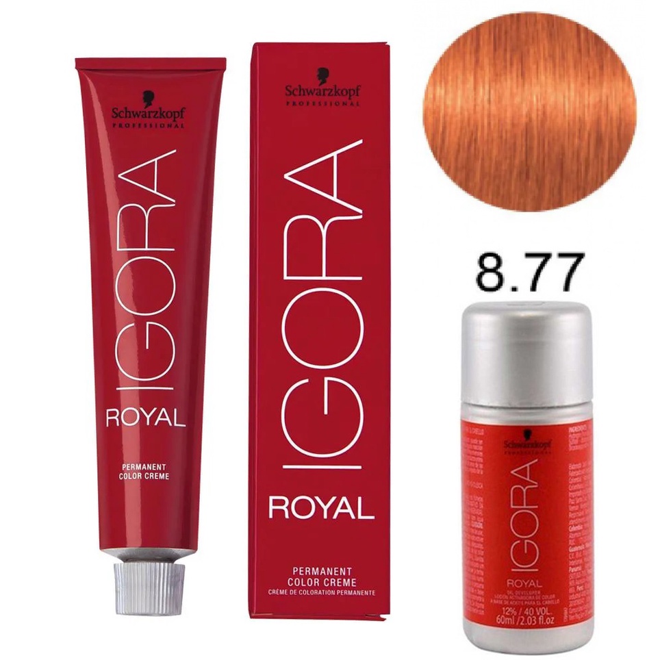 Coloration Capillaire Schwarzkopf Igora Royal 8-77 'Rouges Cuivres' - 60 Ml - Neuf Dans Son Emballage