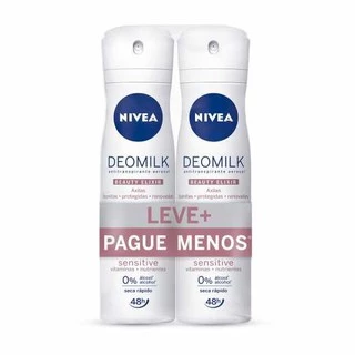 Kit Com 02 Un Desodorante Deomilk Sensitive Nivea