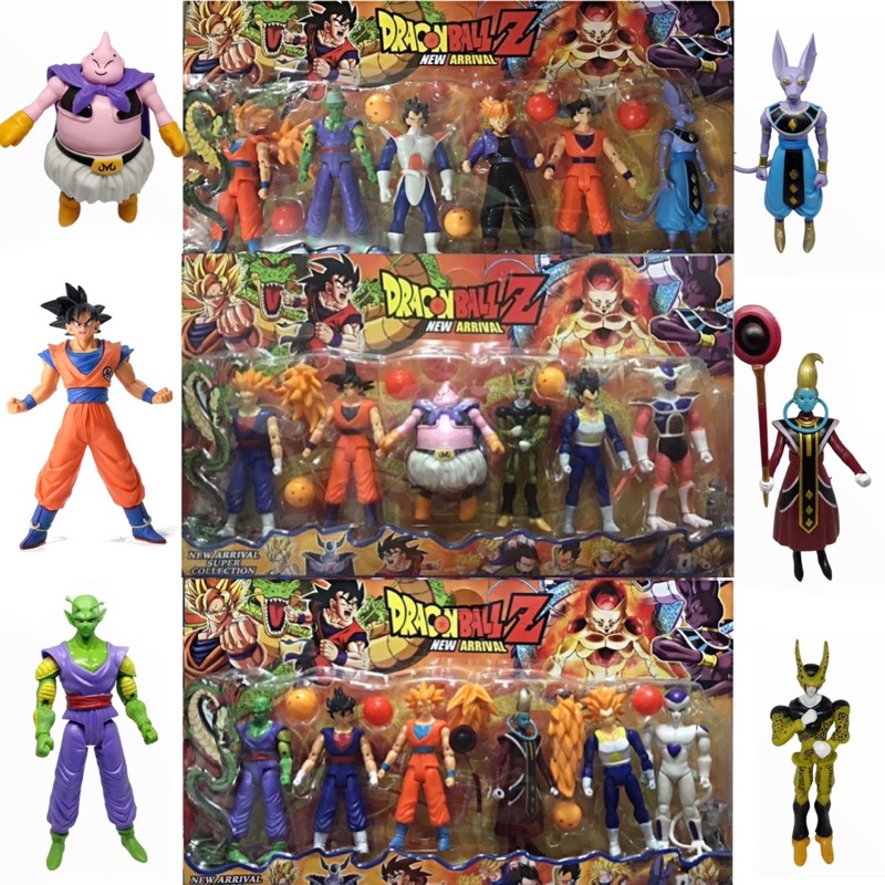 Kit 6 Bonecos Dragon Ball Z Goku Articulado | Shopee Brasil