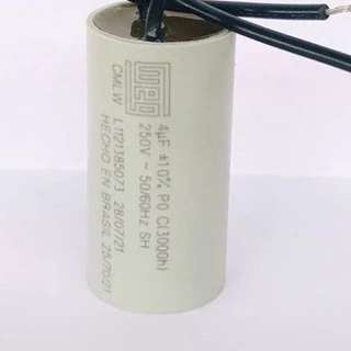 Capacitor P/ventilador Teto 4uf 110/220v Bivolt Dois Fios
