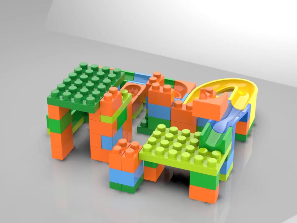 Pista De Bolinhas De Gude Blocos De Montar Labirinto | Shopee Brasil