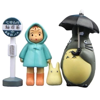 Combo Totoro 4 Miniaturas Decorativas Anime Japonês Mangá My Neighbour Totoro